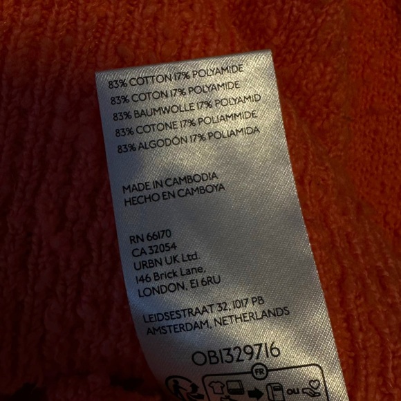 Free People | Found My Friend Textured Cardigan in Watermelon Size L - Picture 10 of 12